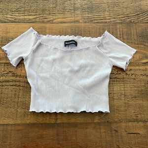 Reformation cropped tee. Size medium.